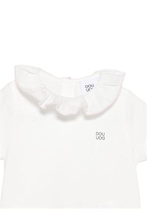 t-shirt in cotone bianco DOUUOD KIDS | DY8011Z3708101